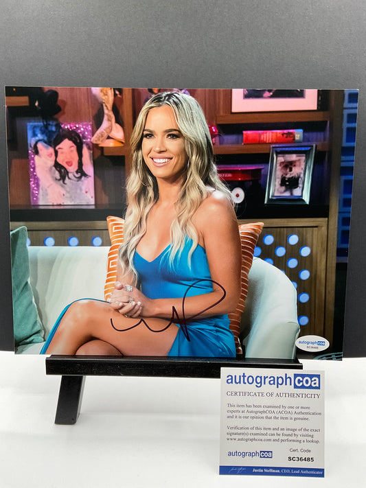 Teddi Mellencamp Real Housewives signed photo 8x10 ACOA