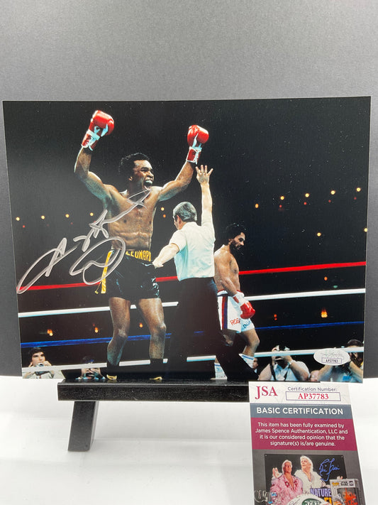 Sugar Ray Leonard Boxing signed photo 8x10 JSA