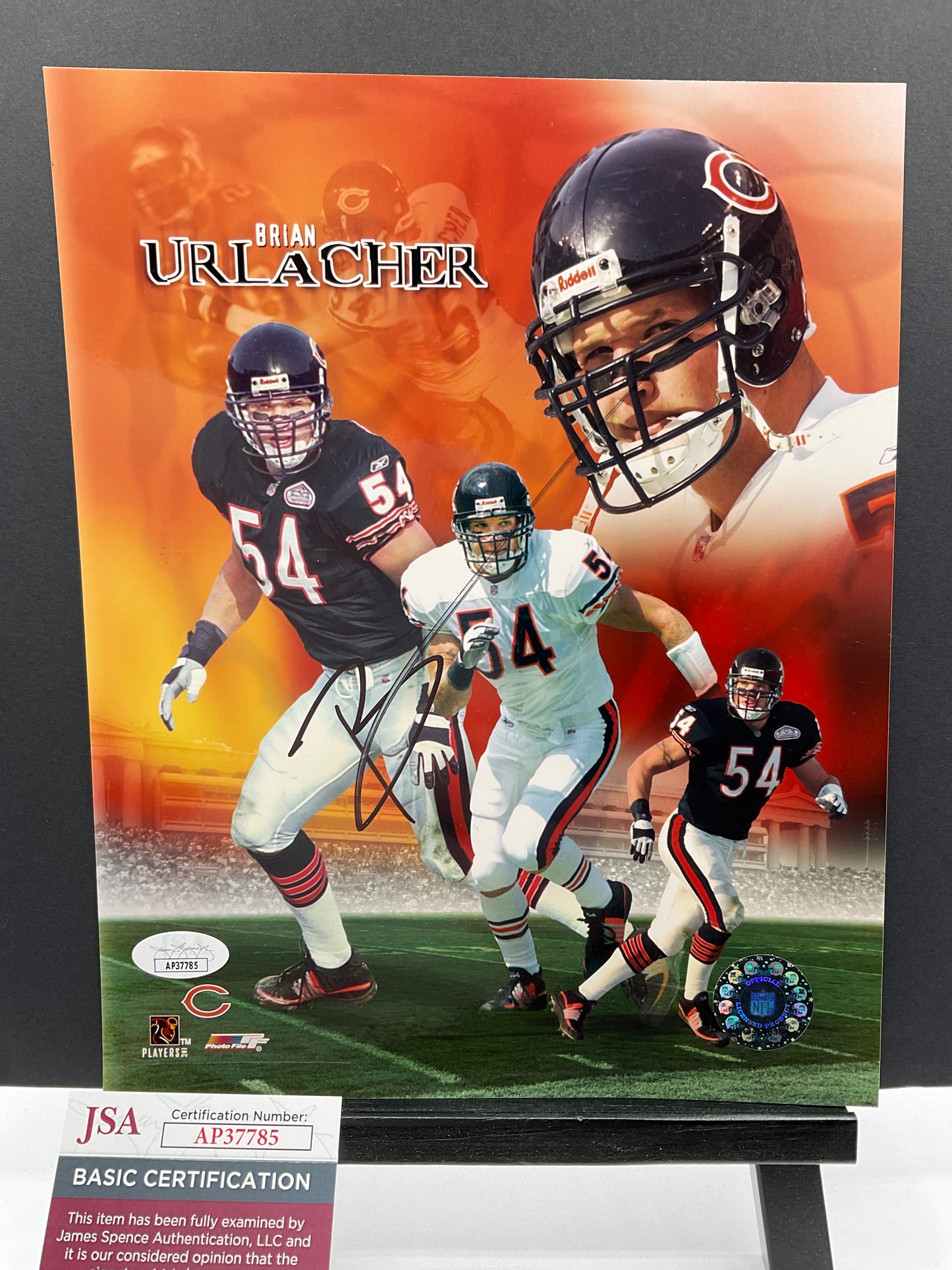 Brian Urlacher Chicago Bears signed photo 8x10 JSA