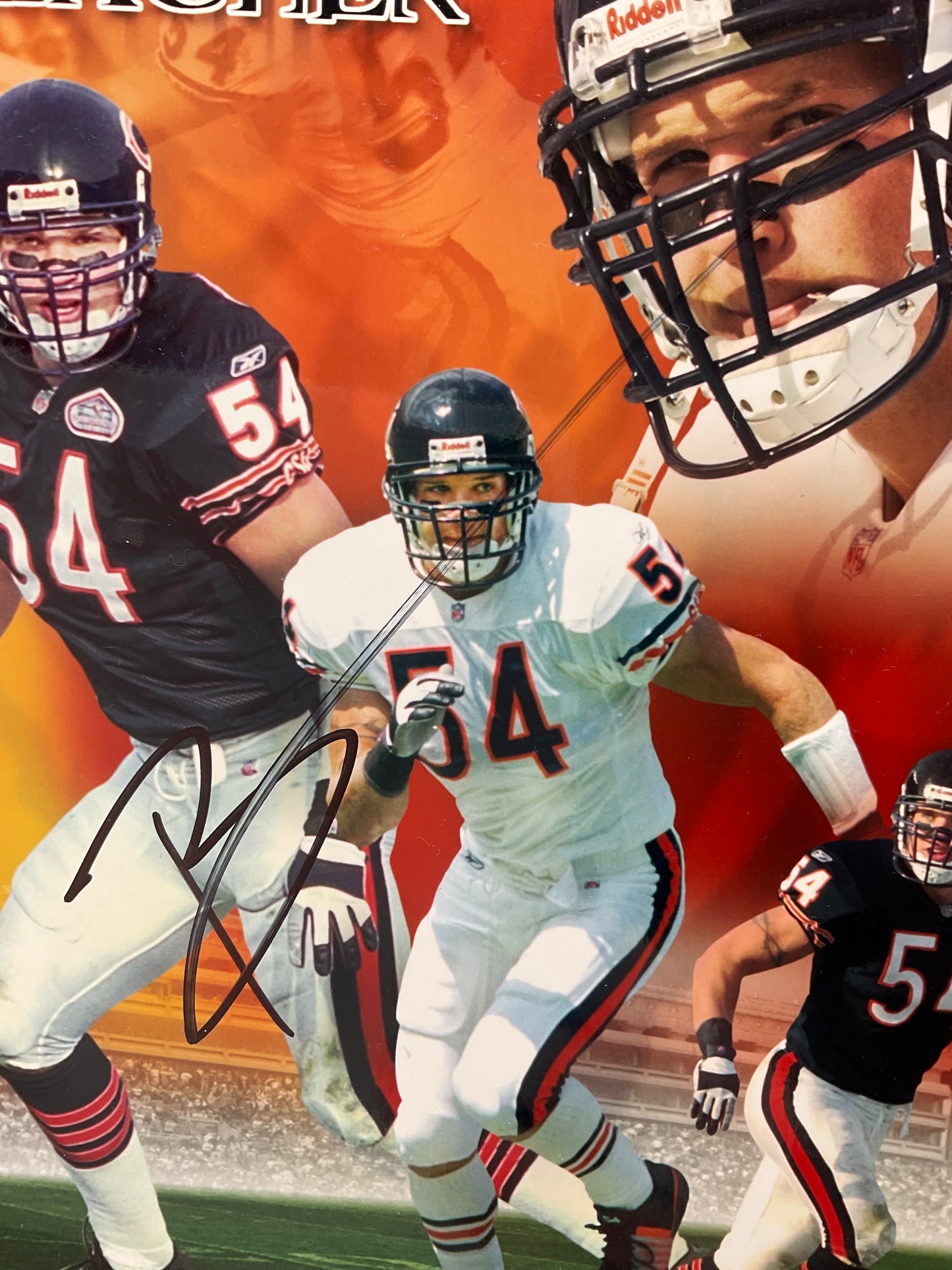 Brian Urlacher Chicago Bears signed photo 8x10 JSA