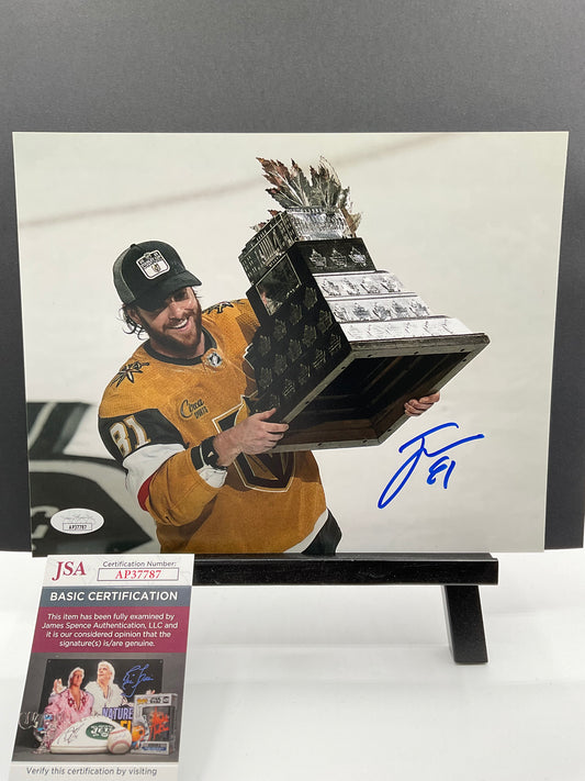 Jonathan Marchessault VGK Conn Smythe signed photo 8x10 JSA