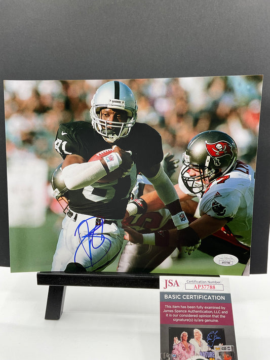 Tim Brown Oakland Raiders signed photo 8x10 JSA