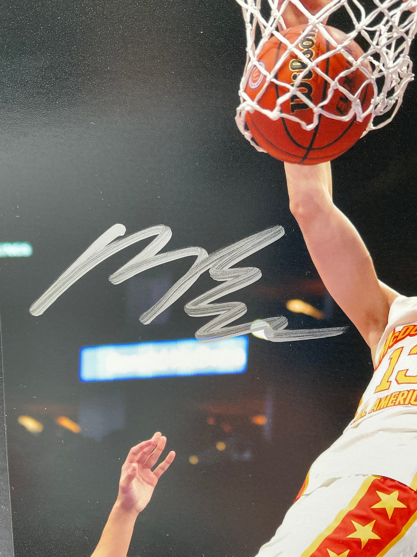 Matas Buzelis signed photo 8x10 G League Ignite JSA 2024 NBA Draft Lottery