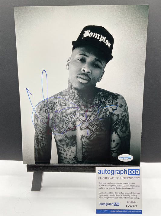 YG signed Compton 8x10 ACOA Rapper