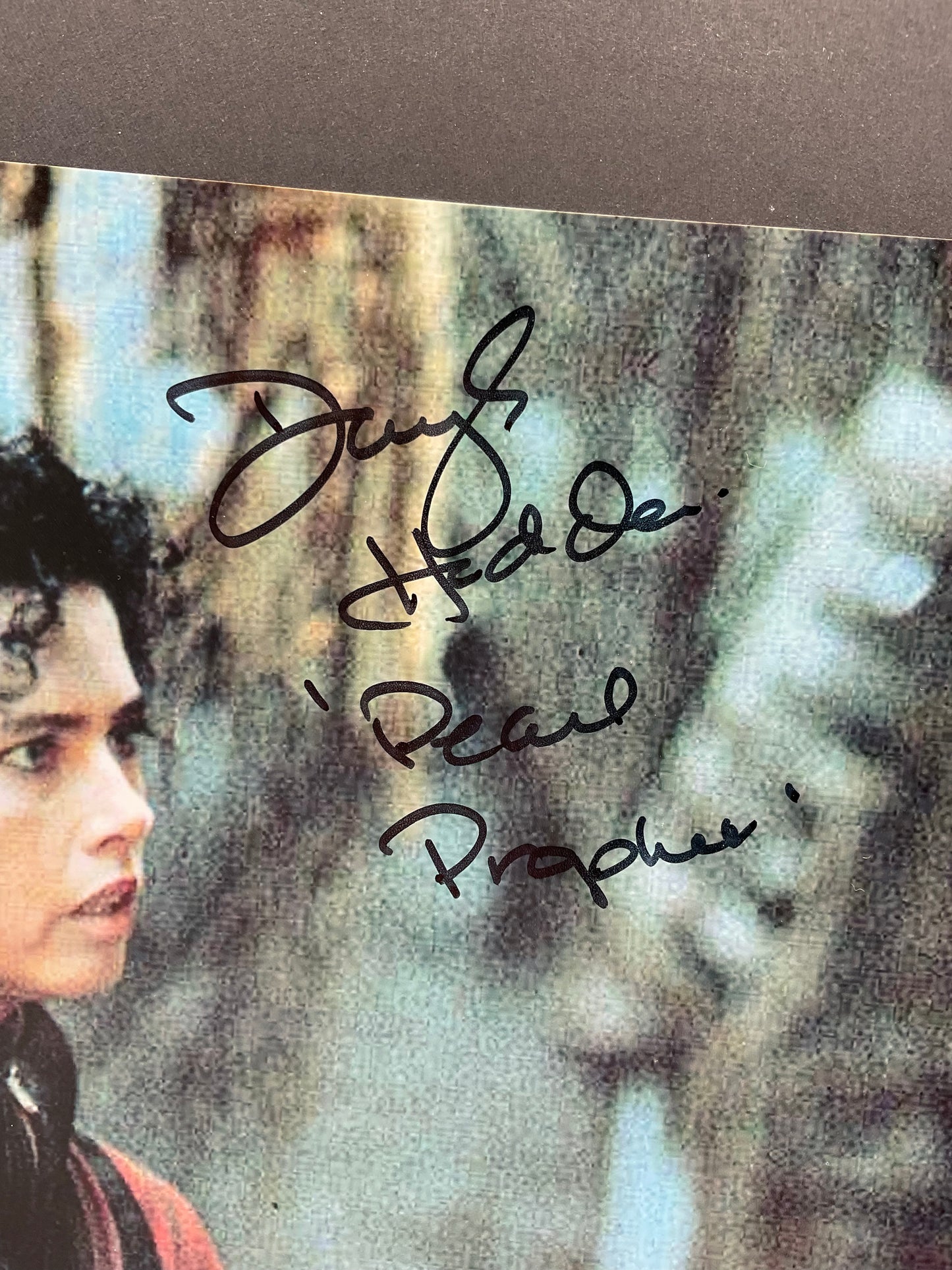 Dayle Haddon signed Cyborg 8x10 ACOA Pearl Prophet Inscription