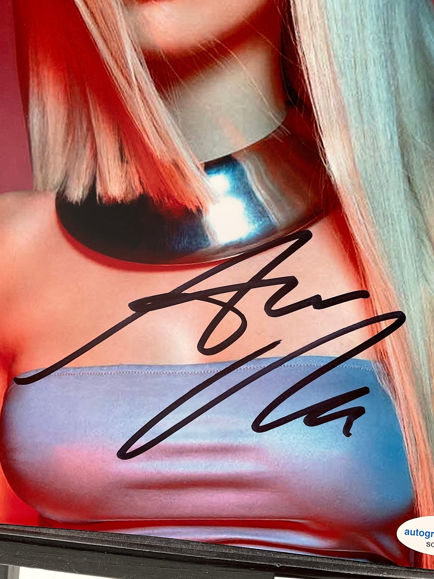 Ava Max signed 8x10 ACOA Music Heaven & Hell Sweet but Psycho