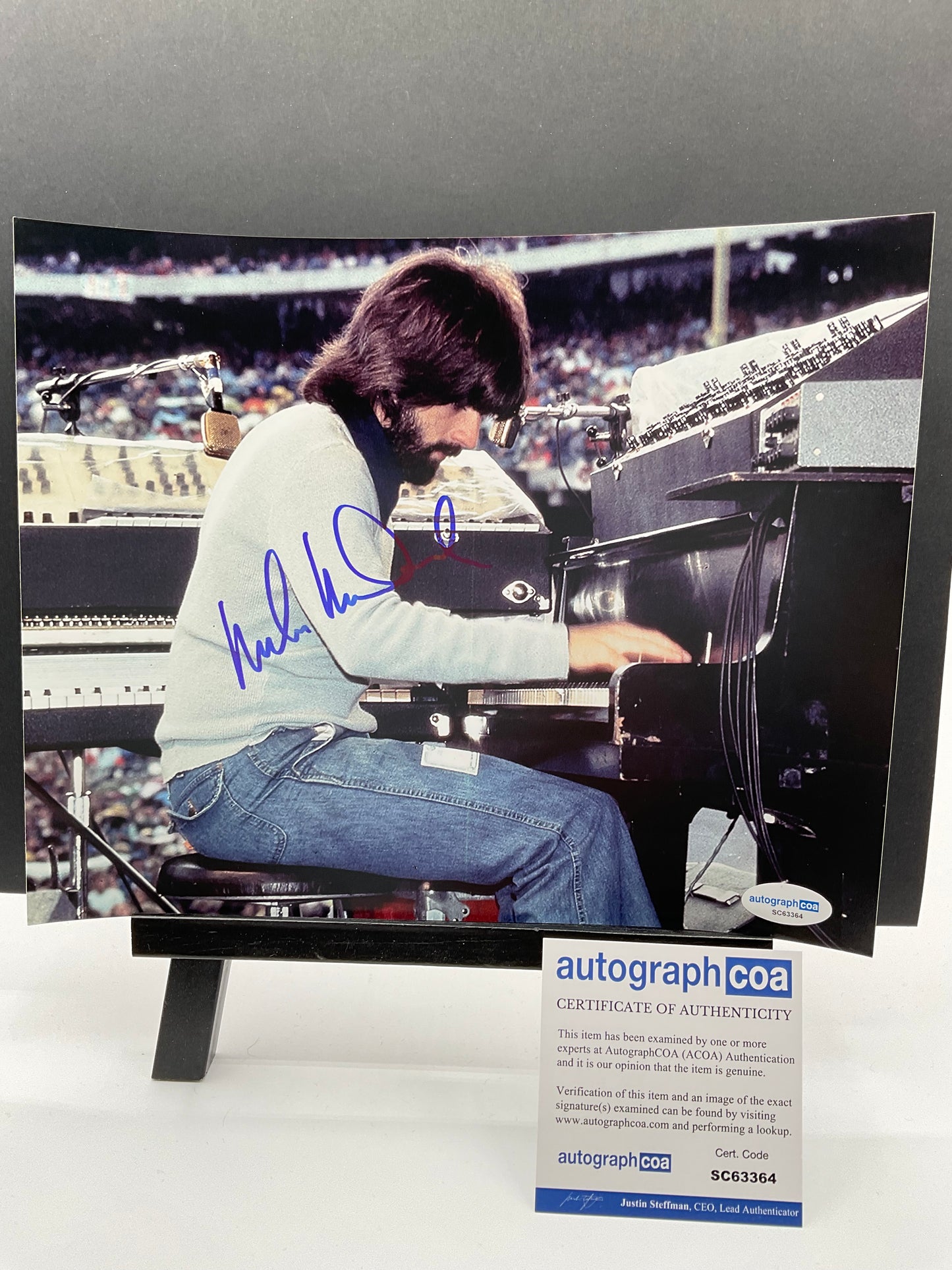 Michael McDonald signed Doobie Brothers 8x10 ACOA Music