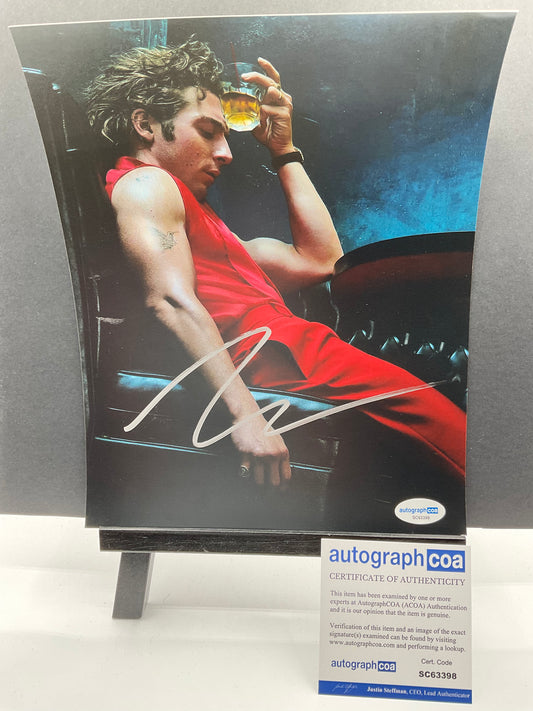 Jeremy Allen White signed The Bear 8x10 ACOA Bruce Springsteen