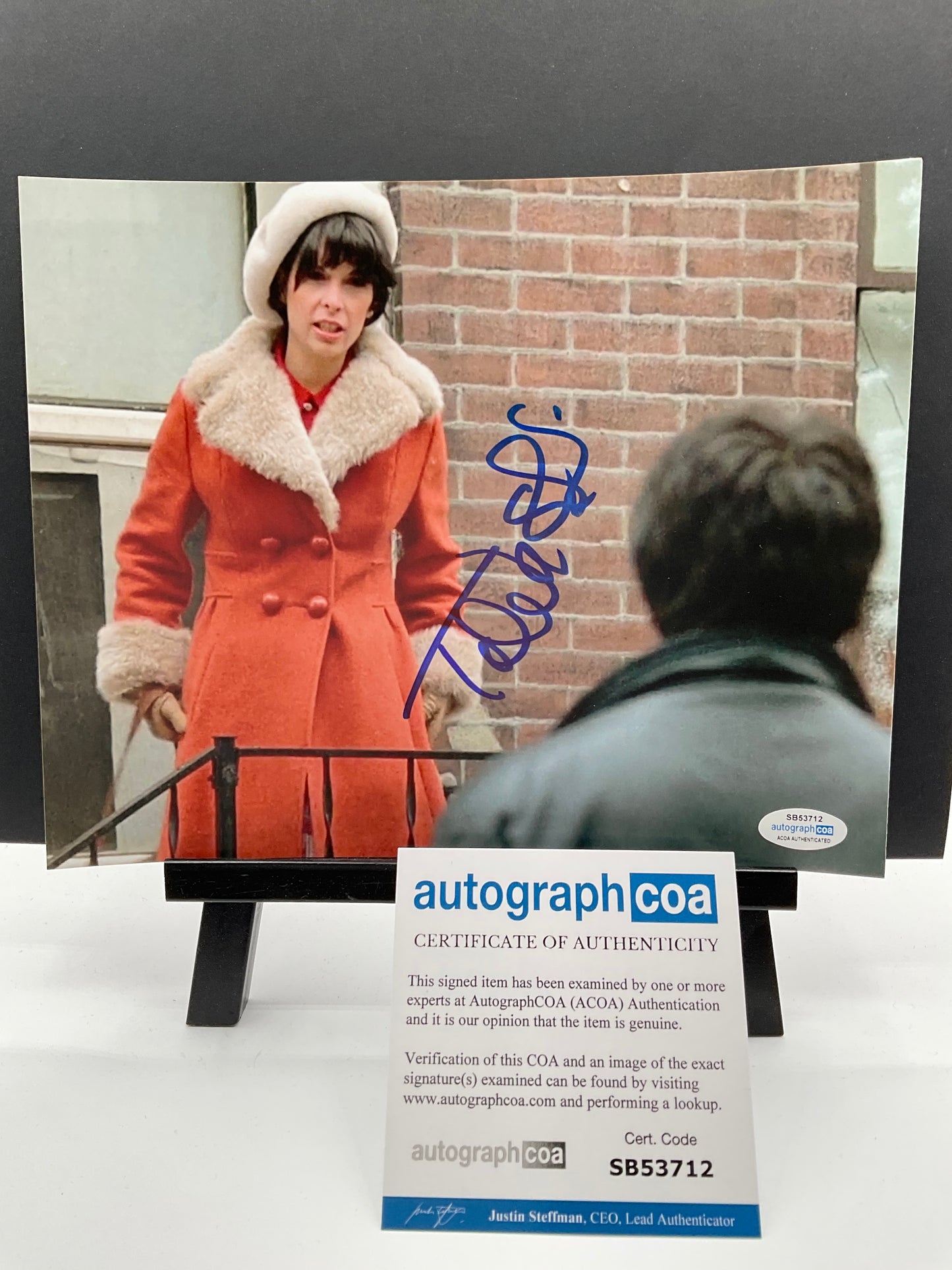 Talia Shire Rocky signed photo 8x10 ACOA