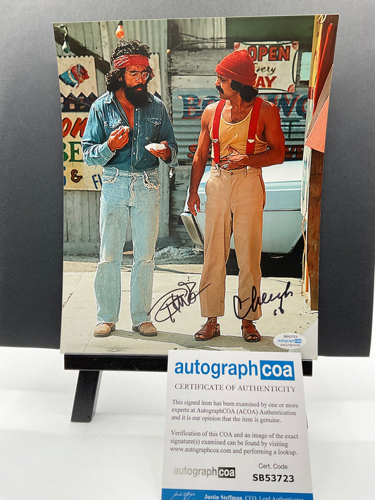 Cheech and Chong Up In Smoke signed 8x10 ACOA