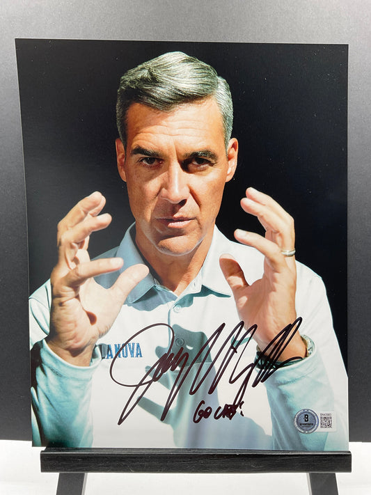 Jay Wright signed photo Villanova Wildcats 8x10 Beckett NCAA