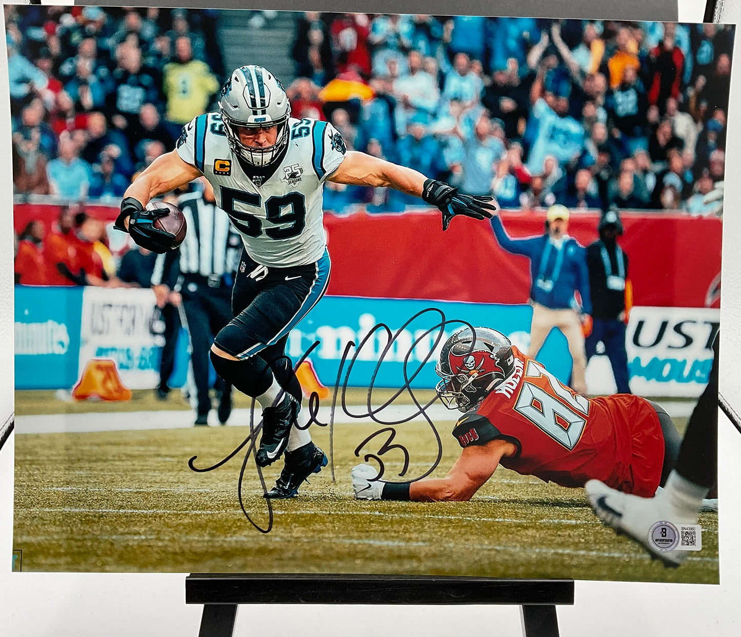 Luke Kuechly signed 11x14 Carolina Panthers Autograph NFL