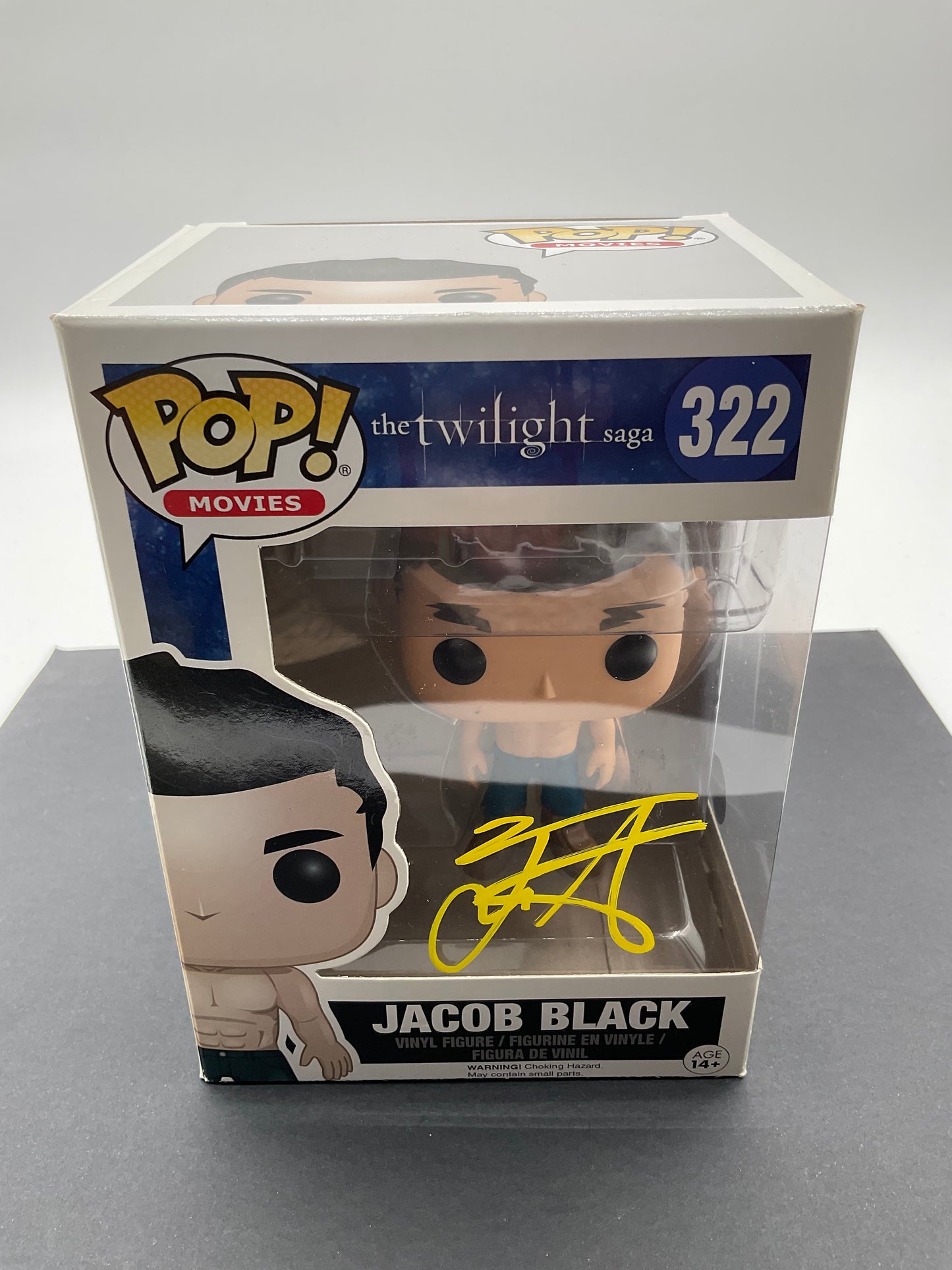 Taylor Lautner Twilight signed Funko Pop 322 Beckett COA