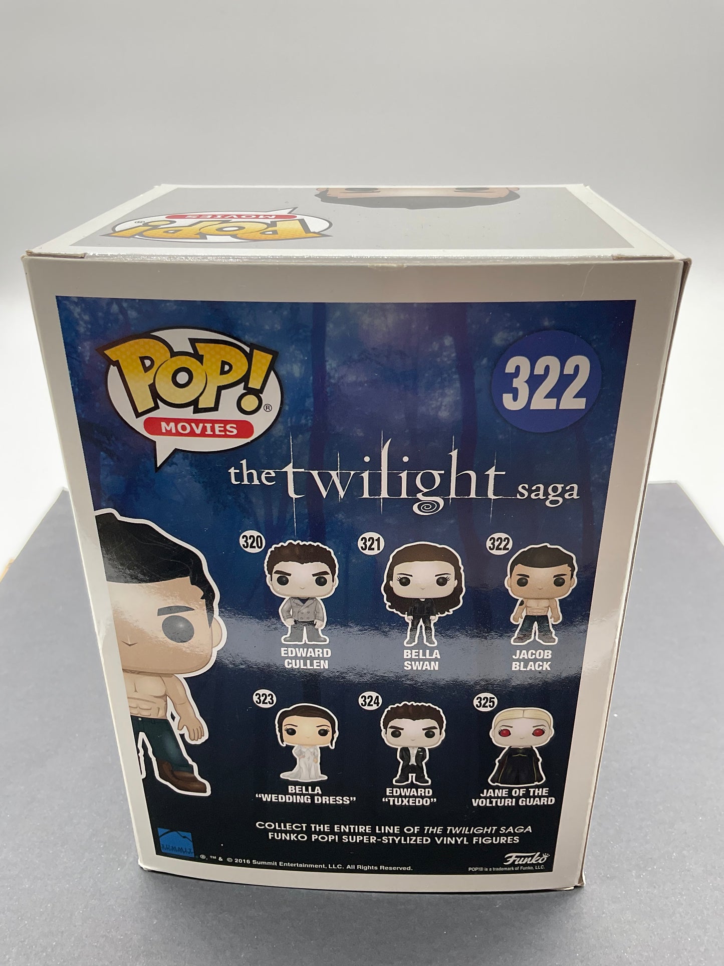 Taylor Lautner Twilight signed Funko Pop 322 Beckett COA