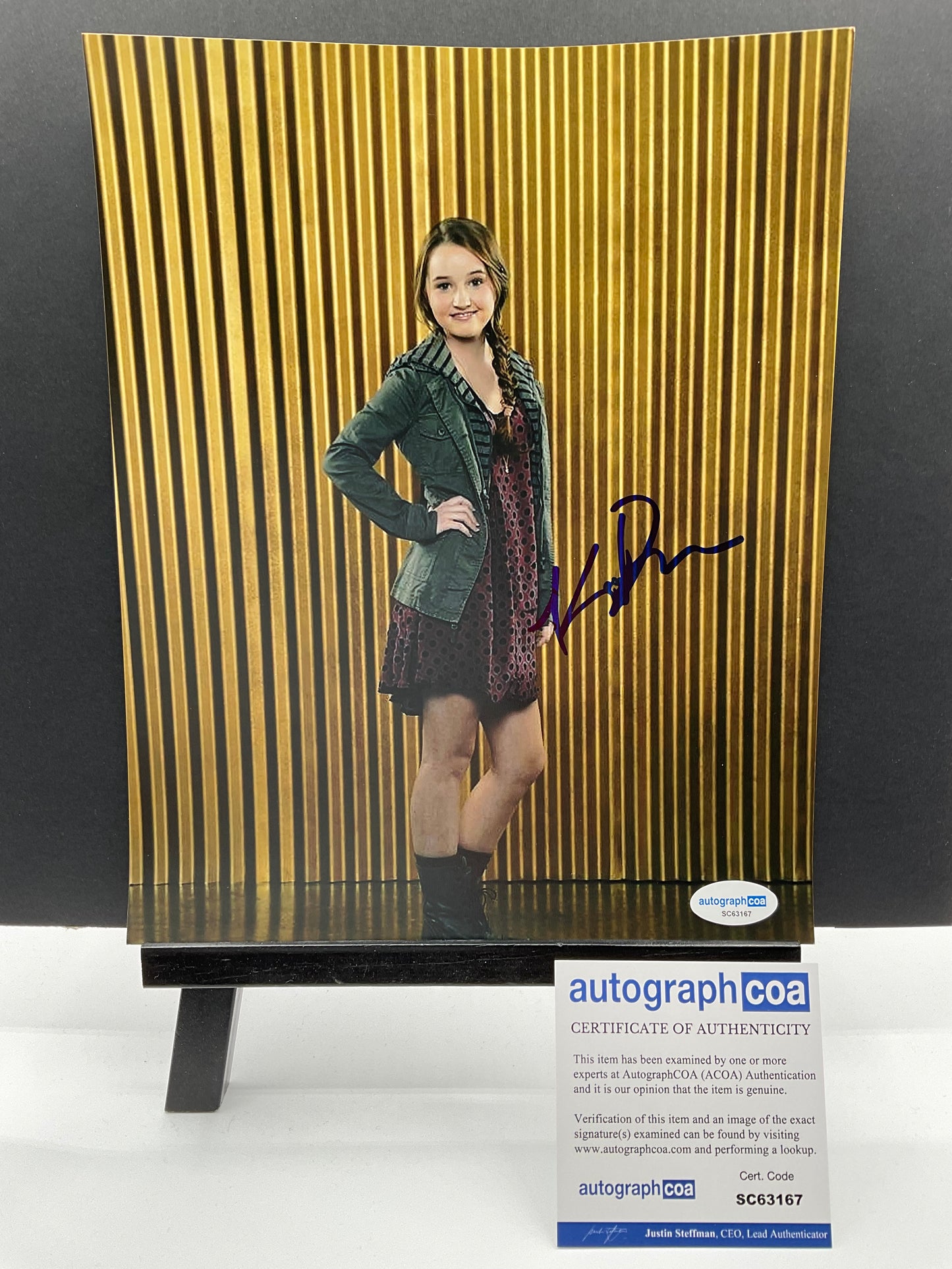 Kaitlyn Dever Justified signed Photo 8x10 ACOA