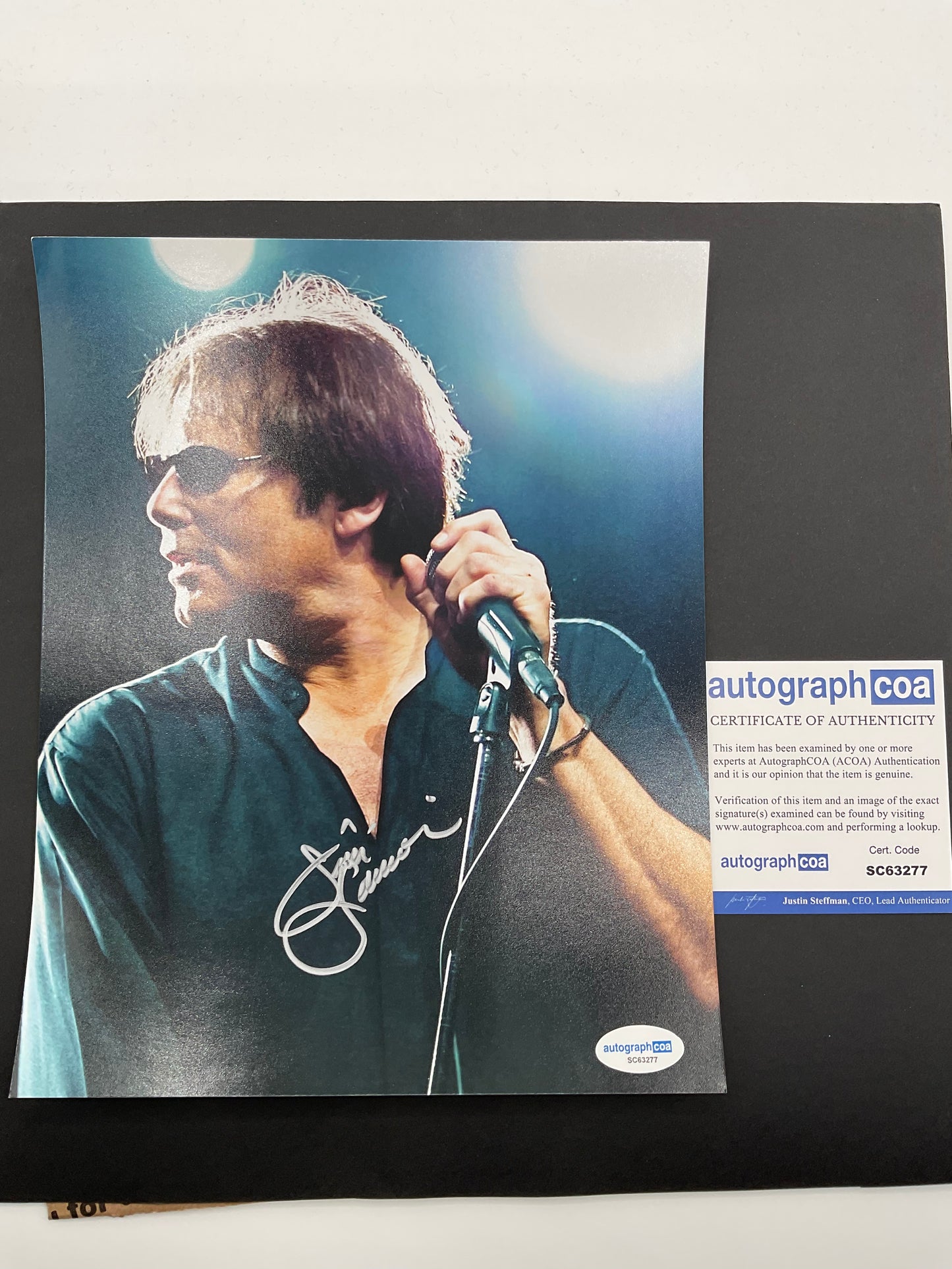 Jimi Jamison signed Survivor 8x10 Singer ACOA Music RIP