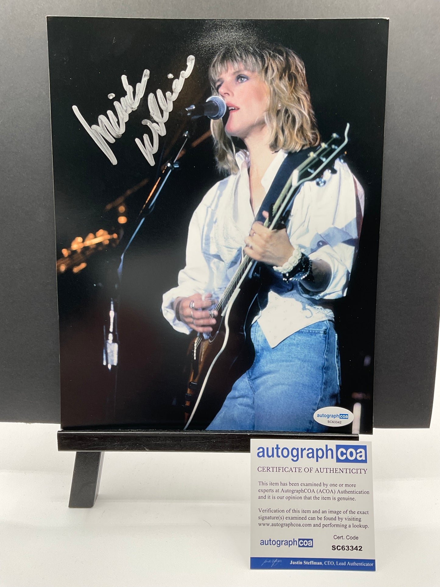 Lucinda Williams Musician signed 8x10 ACOA Singer