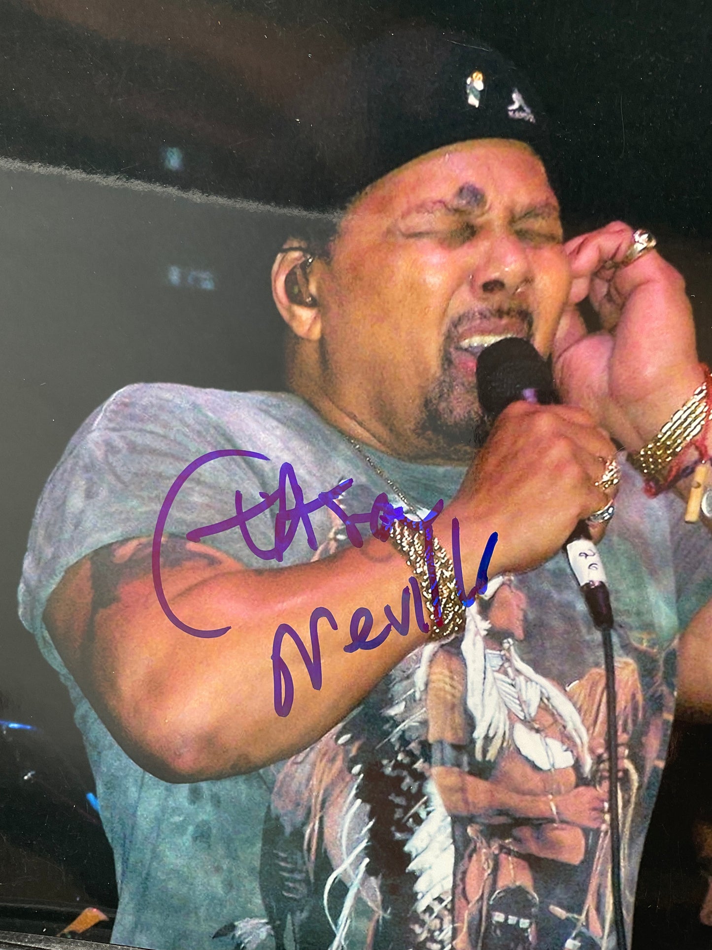 Aaron Neville signed Photo 8x10 ACOA Singer