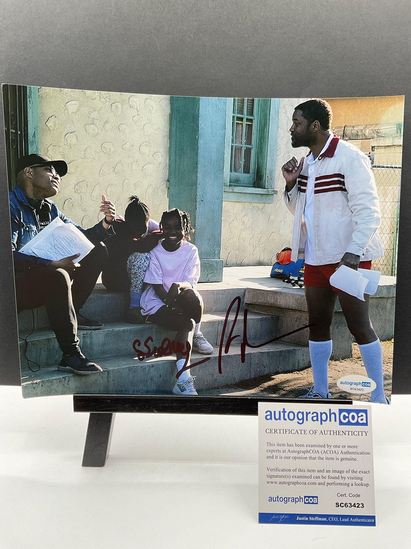 Reinaldo Marcus Green & Saniyya Sidney King Richard signed photo 8x10 ACOA multi