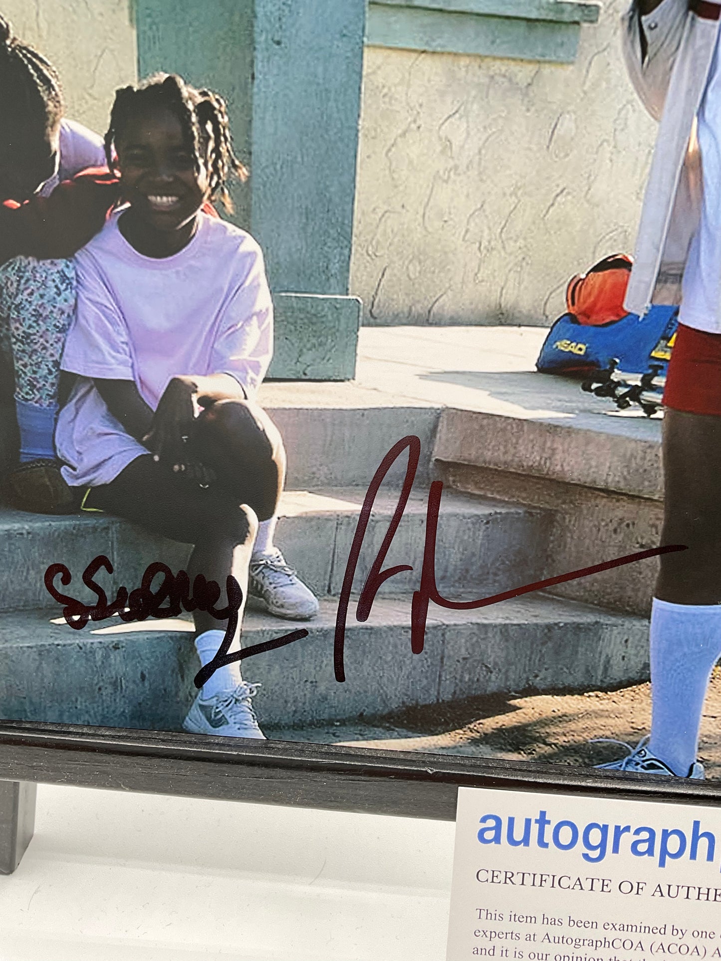 Reinaldo Marcus Green & Saniyya Sidney King Richard signed photo 8x10 ACOA multi