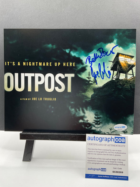 Joe Lo Truglio Outpost signed photo 8x10 ACOA Beth Dover signed