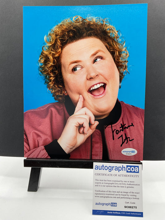 Fortune Feimster Comedian signed photo 8x10 ACOA