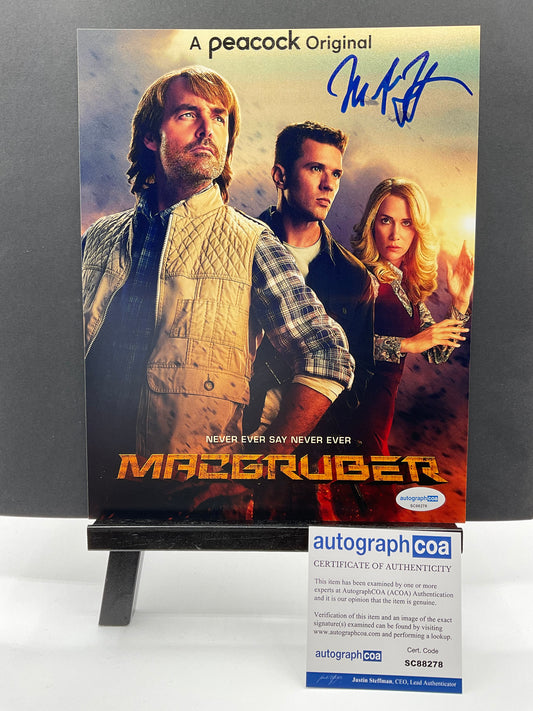 Will Forte Macgruber signed photo 8x10 ACOA SNL