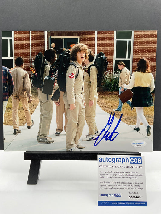 Gaten Matarazzo Stranger Things signed photo 8x10 ACOA