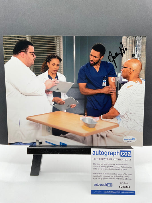 Anthony Hill Greys Anatomy signed photo 8x10 ACOA