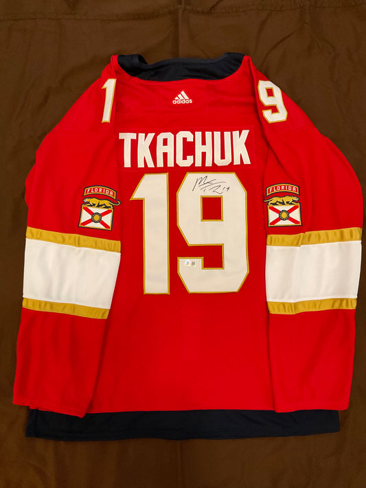 Matthew Tkachuk Florida Panthers signed Jersey Beckett