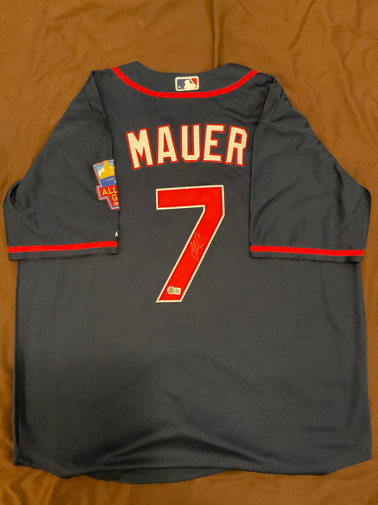 Joe Mauer Minnesota Twins signed Jersey Beckett