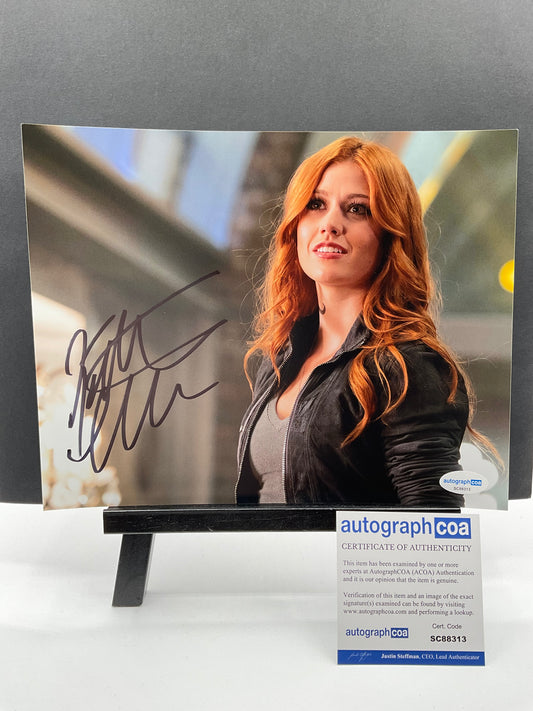 Katherine McNamara Shadowhunters signed photo 8x10 ACOA