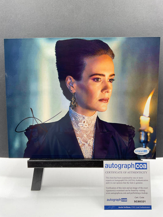 Sarah Paulson American Horror Story signed photo 8x10 ACOA