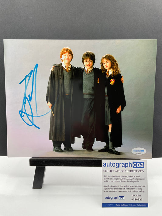 Daniel Radcliffe Harry Potter signed photo 8x10 ACOA