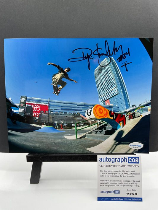 Ryan Sheckler Skateboarding signed photo 8x10 ACOA