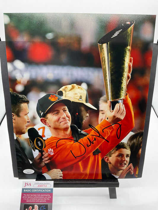 Dabo Swinney Clemson Tigers signed photo 11x14 JSA