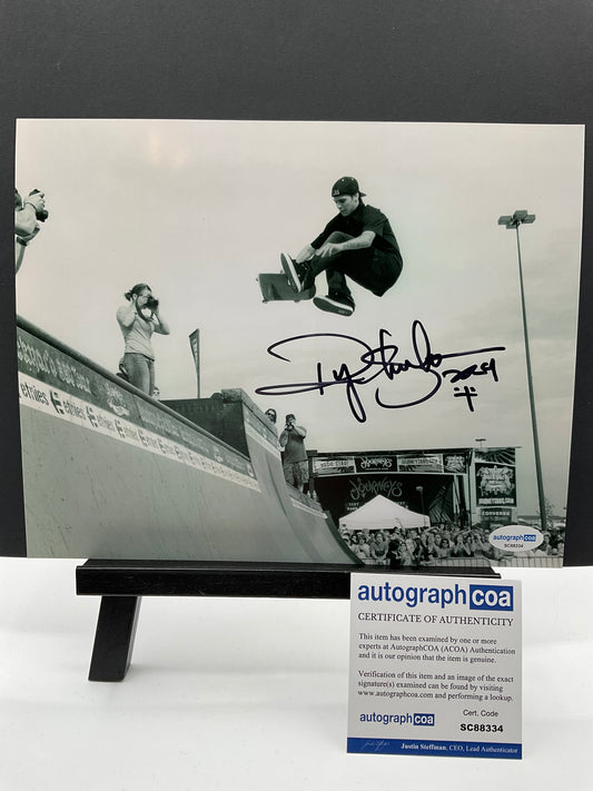 Ryan Sheckler Skateboarding signed photo 8x10 ACOA