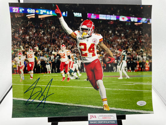 Skyy Moore Super Bowl signed photo 11x14 JSA Kansas City Chiefs