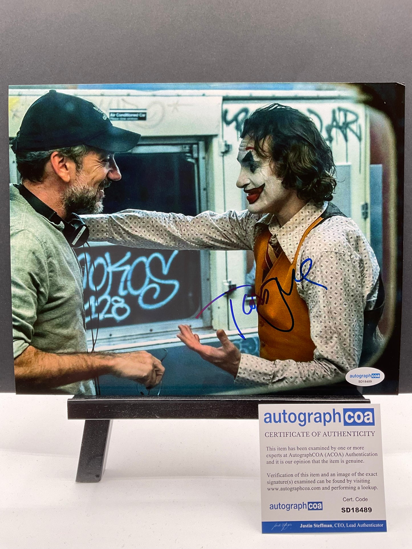 Todd Phillips Joker signed photo 8x10 ACOA Director