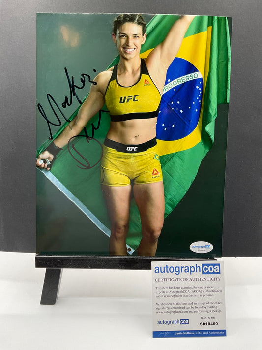 Mackenzie Dern UFC signed photo 8x10 ACOA Brazil