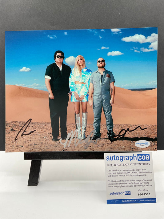 Cannons Full Band signed Photo 8x10 ACOA