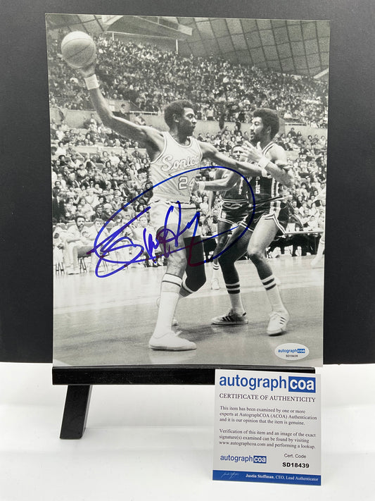 Spencer Haywood Seattle Supersonics signed photo 8x10 ACOA NBA