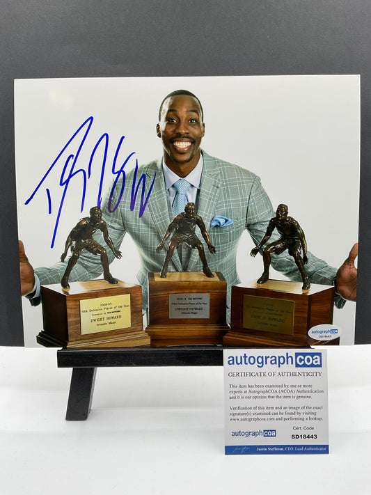 Dwight Howard Orlando Magic signed photo 8x10 ACOA NBA