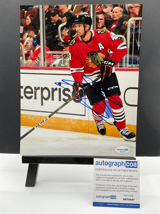 Seth Jones Chicago Blackhawks signed photo 8x10 ACOA NHL