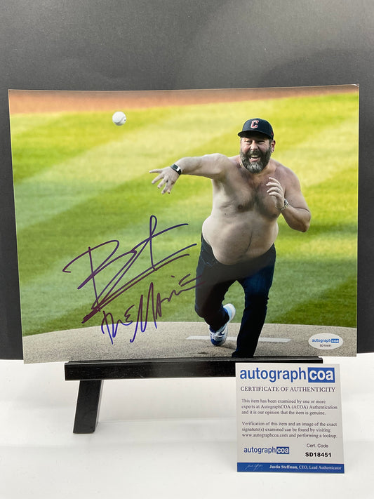 Bert Kreischer Comedian signed photo 8x10 ACOA The Machine