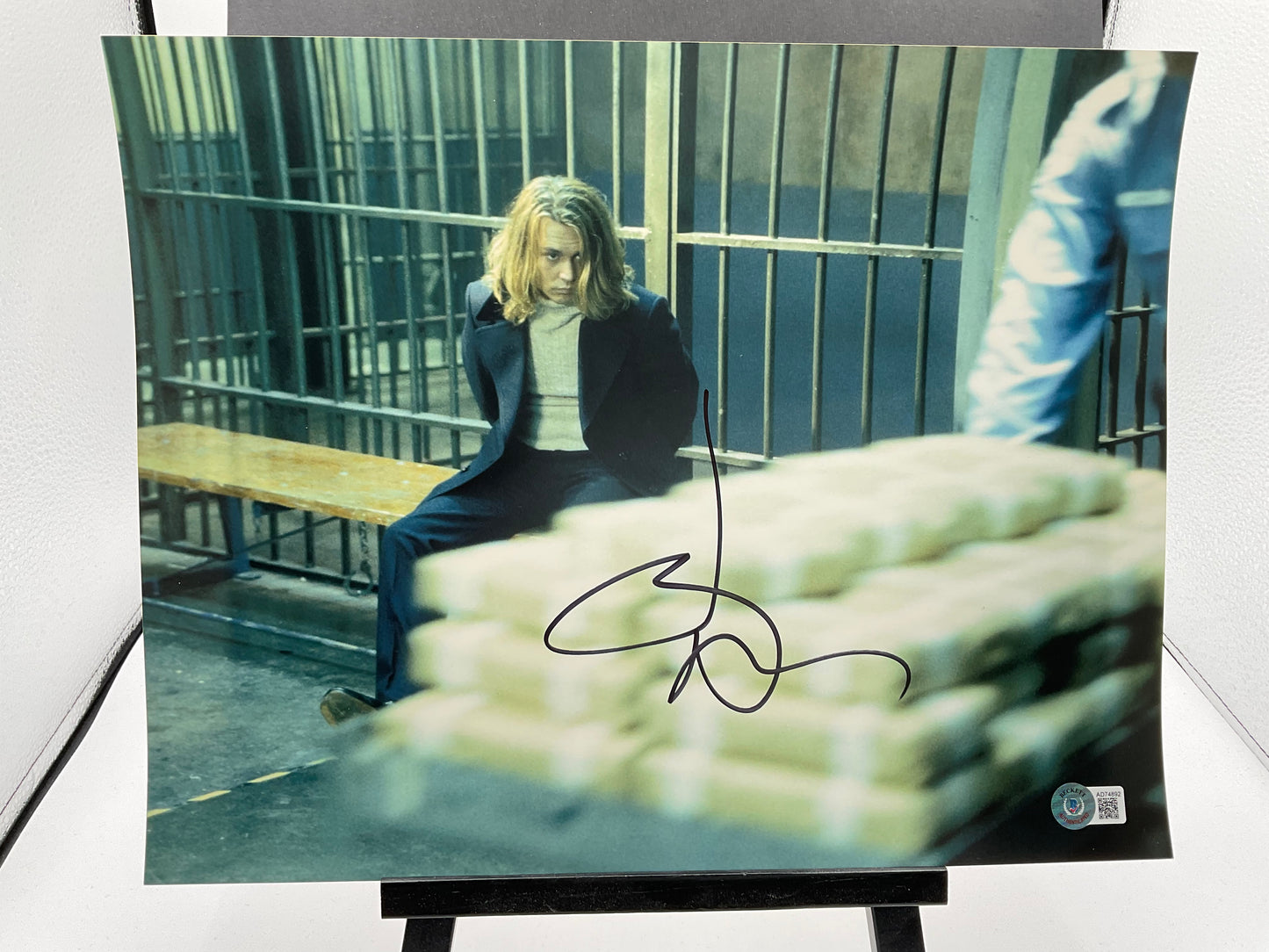 Johnny Depp Blow signed photo 11x14 Beckett