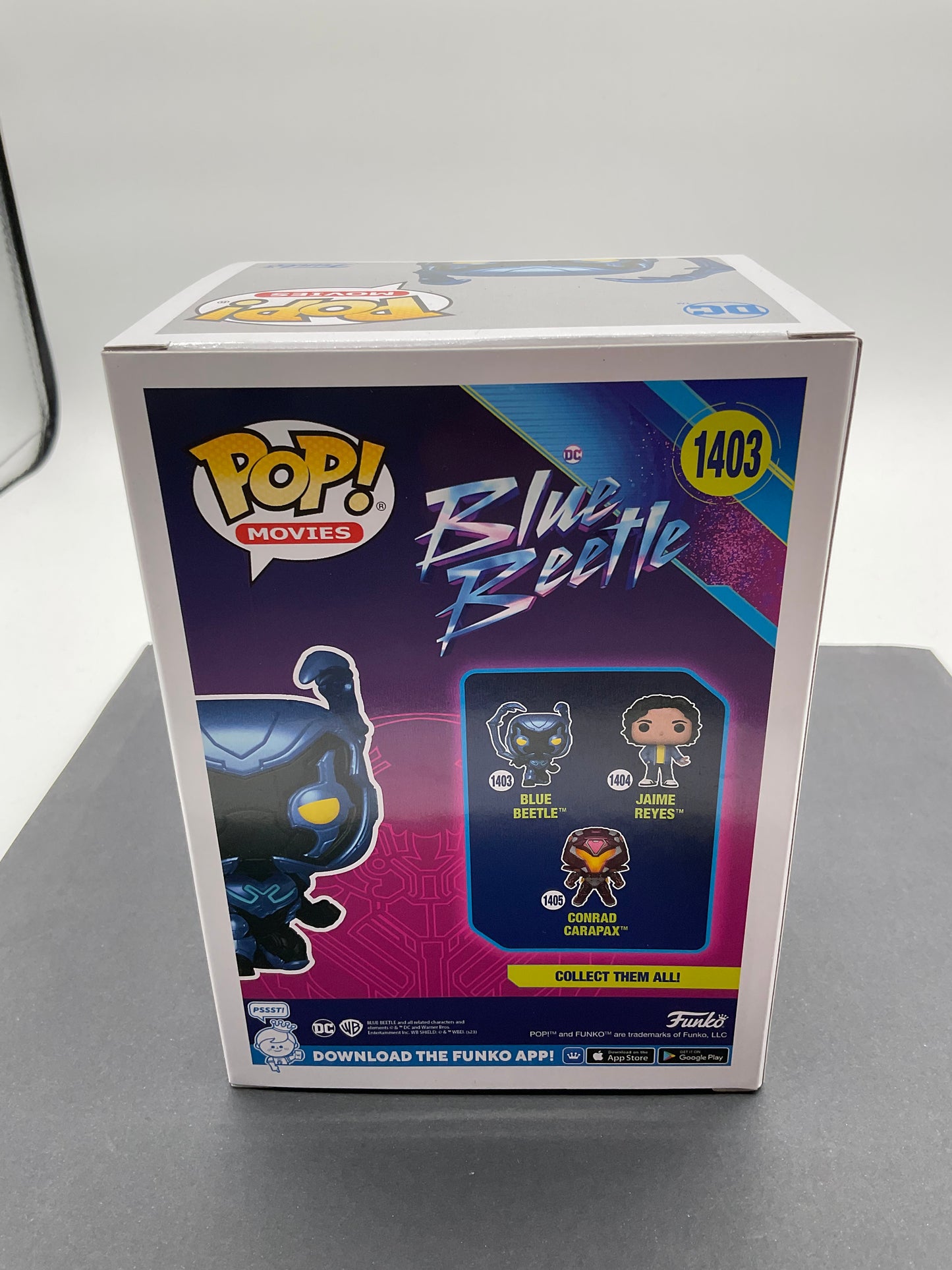 Xolo Mariduena Blue Beetle signed Funko Pop! Beckett DC