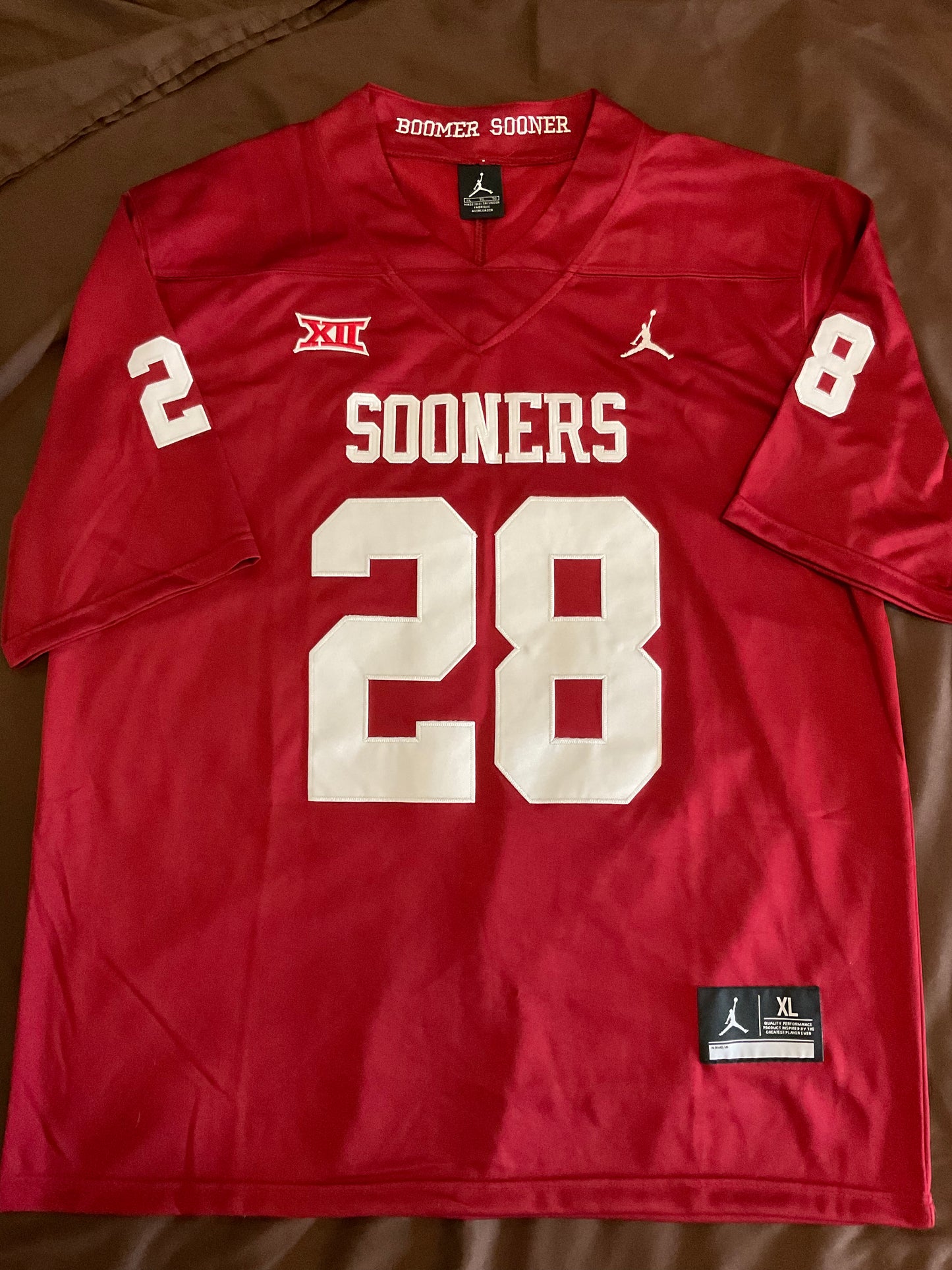 Adrian Peterson Oklahoma signed Jersey Beckett