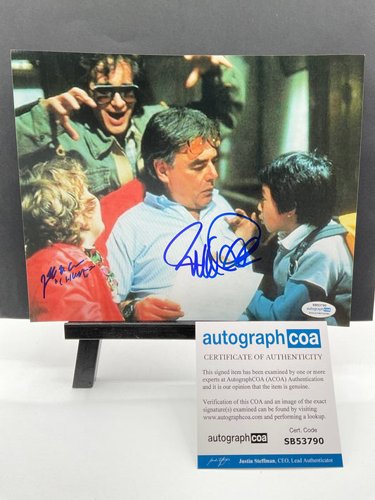 Richard Donner Goonies signed photo Jeff Cohen signed photo ACOA