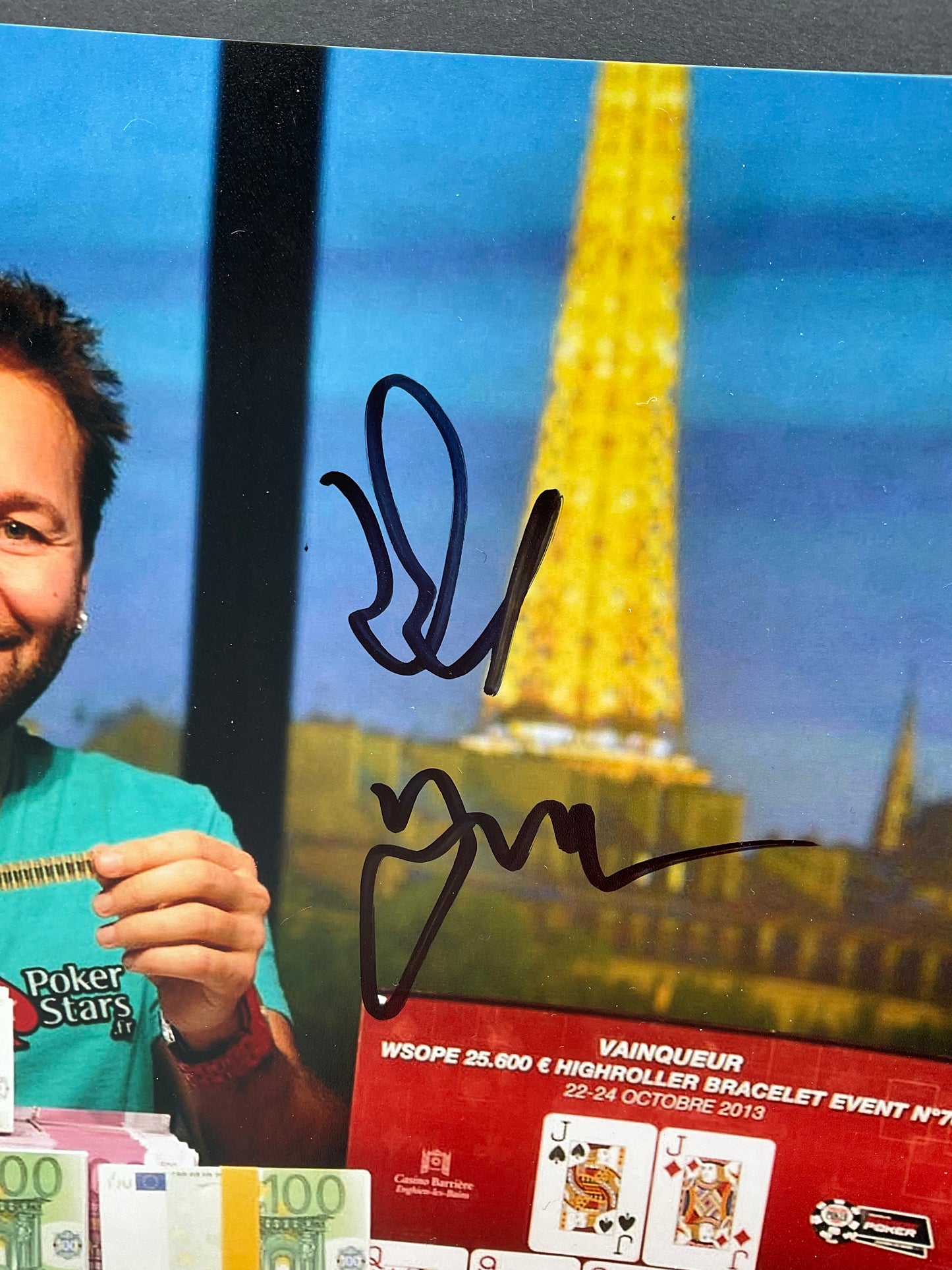 Daniel Negreanu Poker signed photo Kid Poker WSOP ACOA